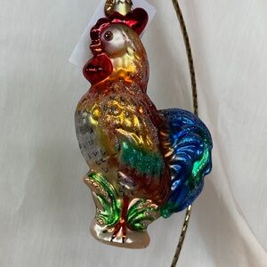 Radko ornament 2000 Easter Rooster 00-024-0 "Farm Alarm"
